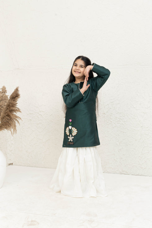 SHELL STAR FISH GREEN WHITE SET